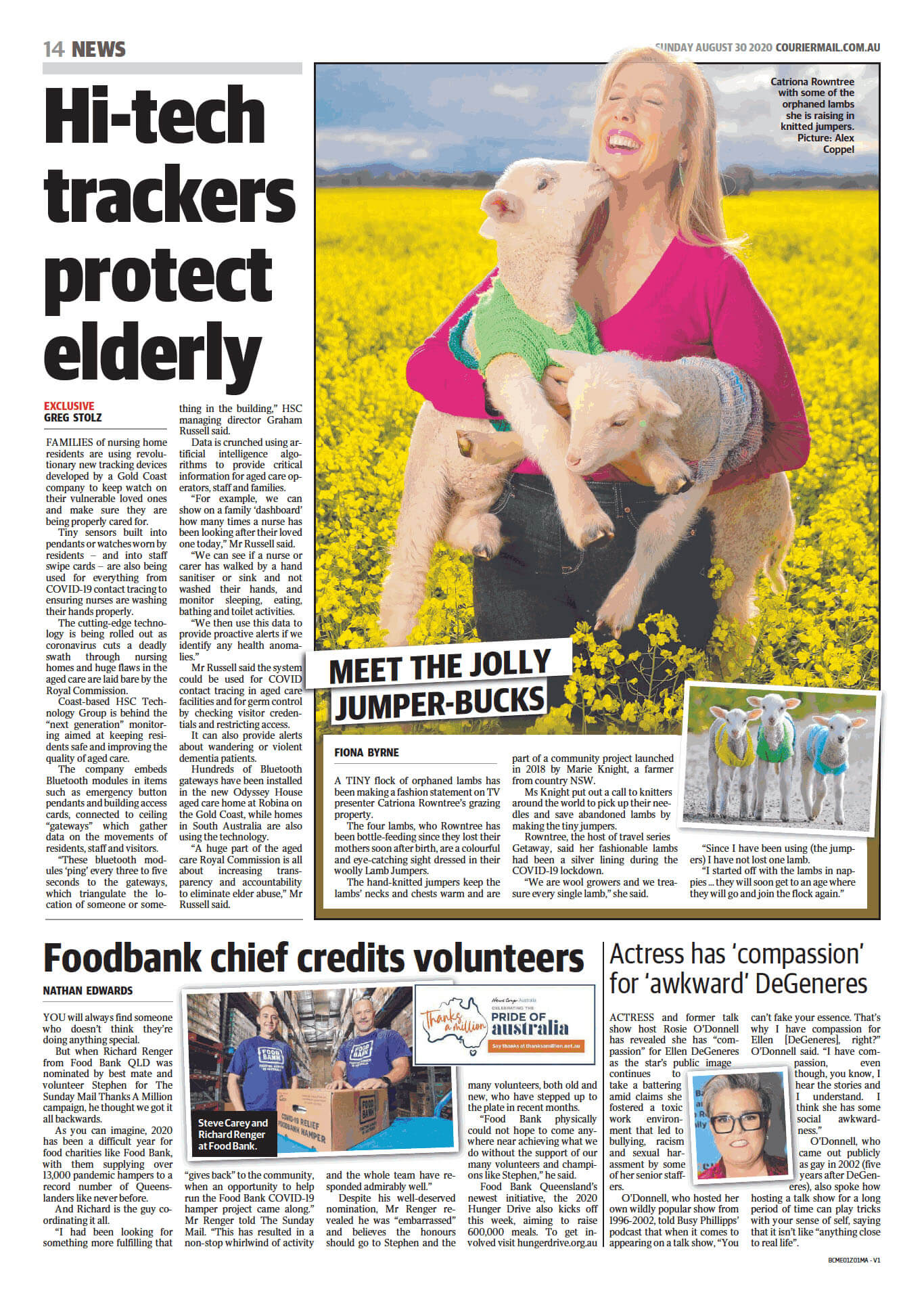The Courier Mail – Homegrown hi-tech keeps tabs on elderly